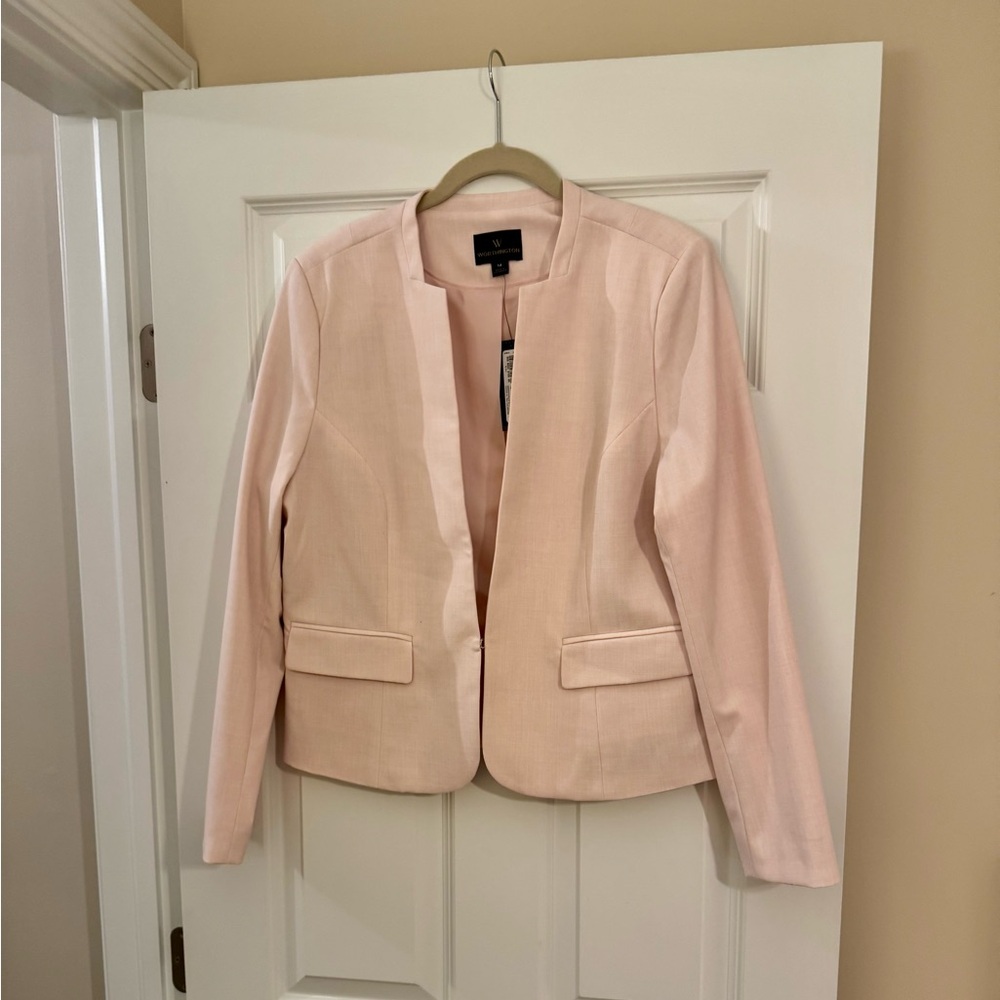 NWT Worthington Blazer Blush Pink 14
